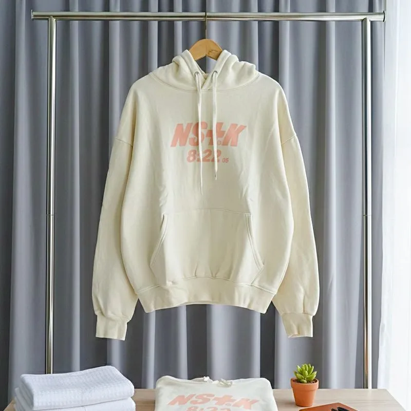 NS+K Korean Streetwear Beige Script Hoody photo 1