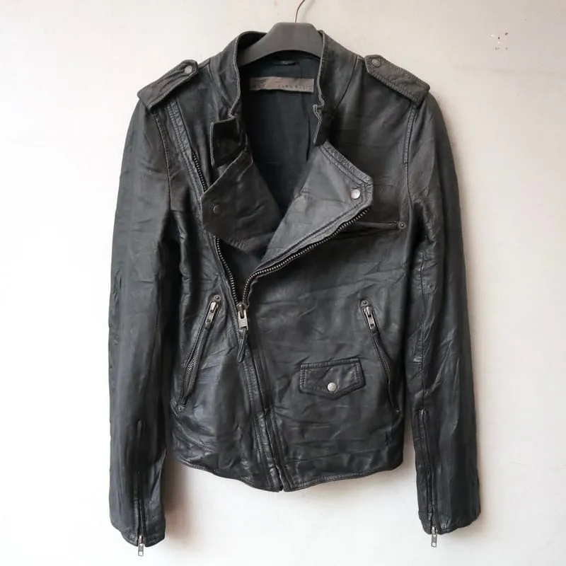 ZARA Biker Casual Leather jacket Wanita black photo 1