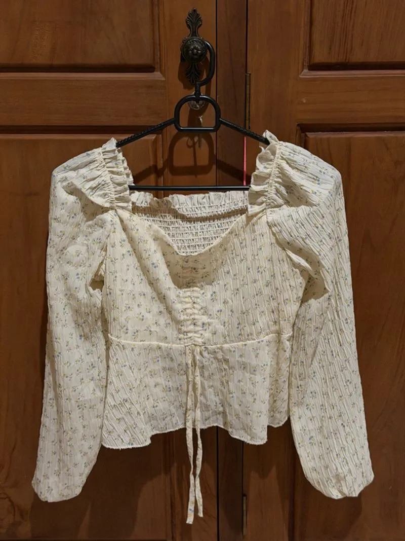 White Korean Blouse photo 1