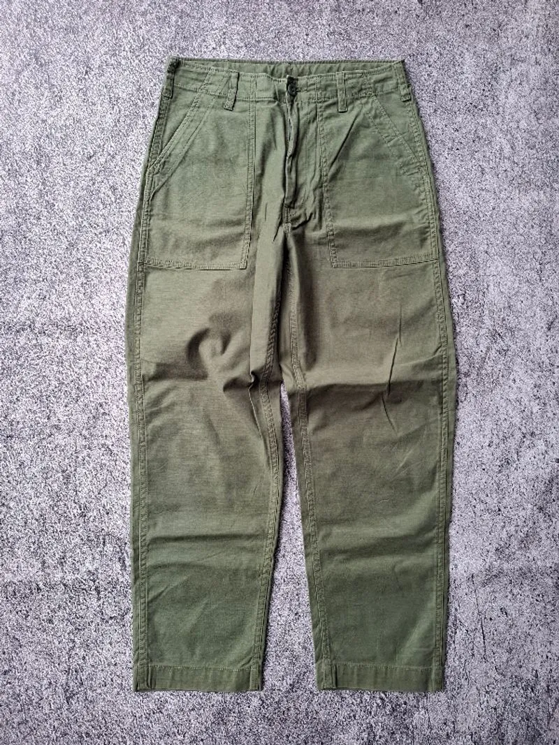 Uniqlo fatigue pants olive green photo 1