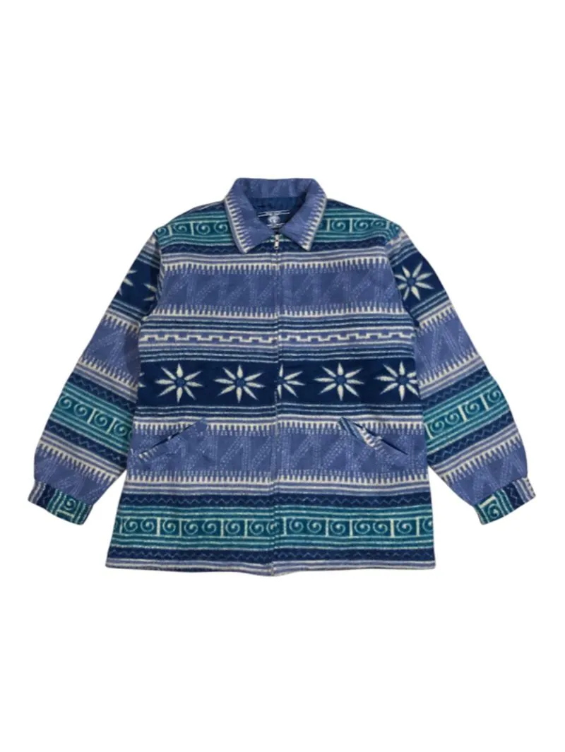 Virgin Voyage Fleece Jacket - Tribal Aztec photo 1