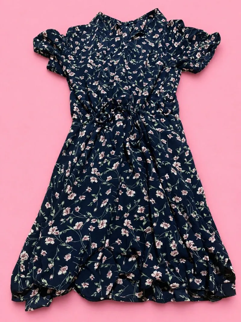 Mixxo Navy Floral Dress photo 1