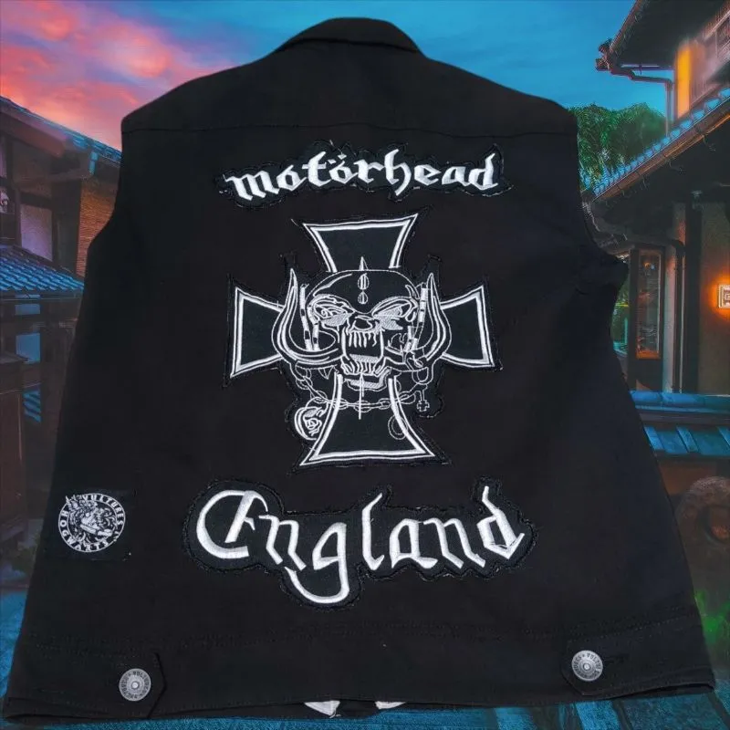 Motorhead Ranger Vest Hard Rock Band Black Men's Cotton Jack photo 1