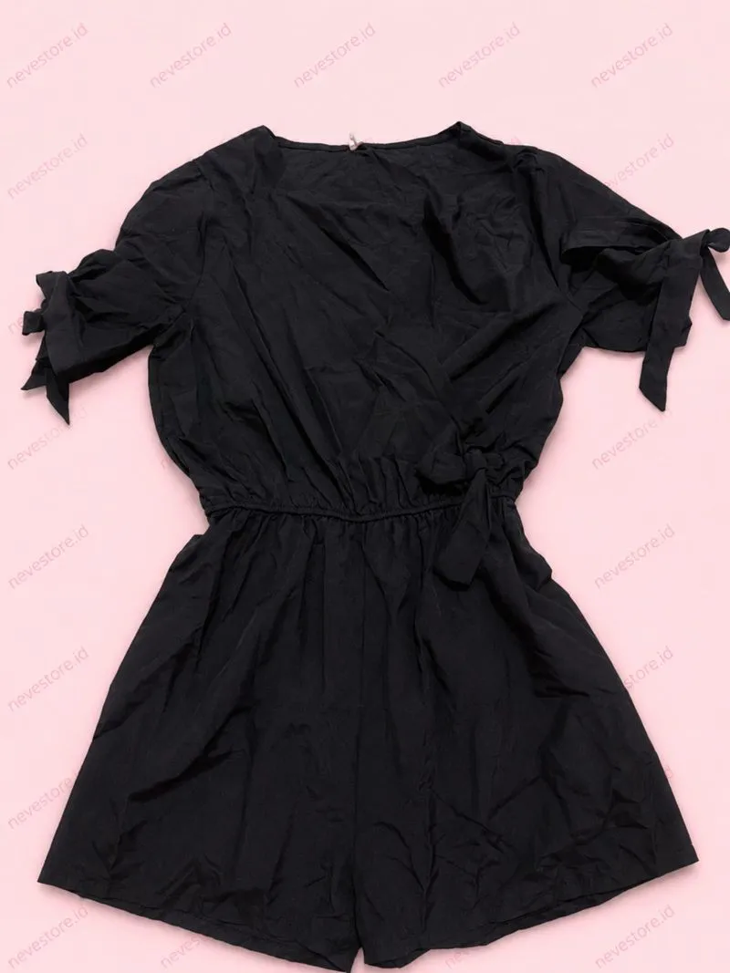 Black Jumpsuit Kimono Ribbon photo 1