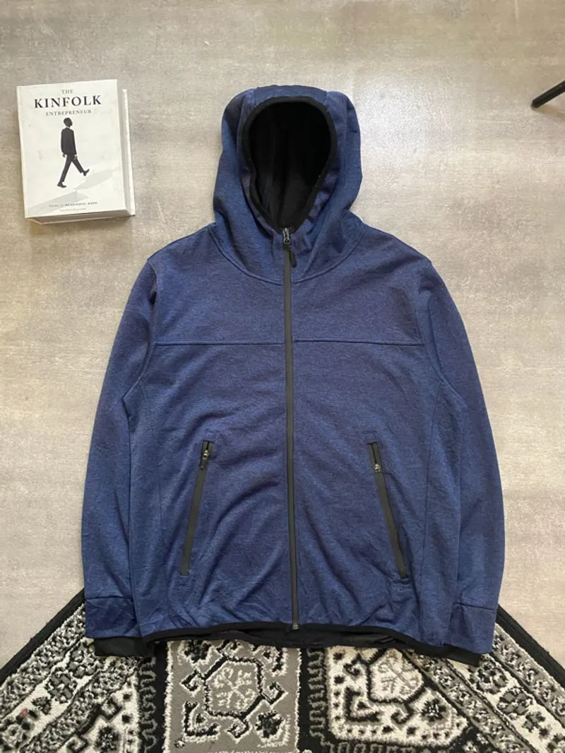 excuse Softshell Jacket Dark Navy Full Zipper Hooded photo 1