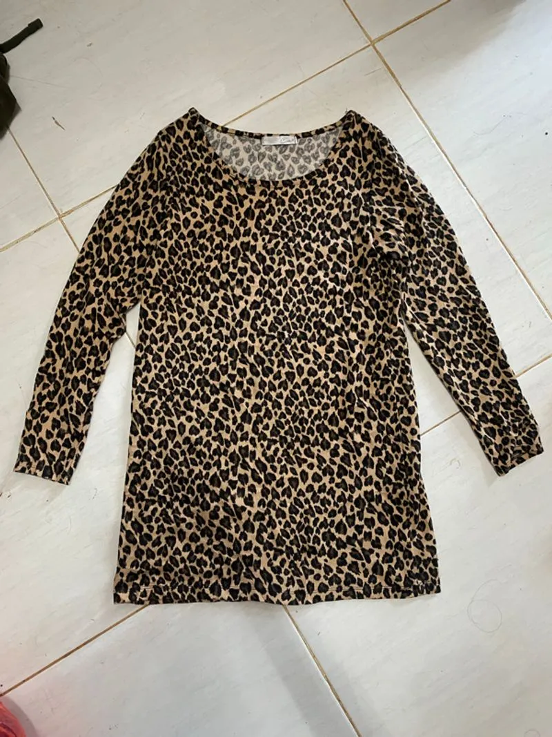 Dress kaos leopard  photo 1