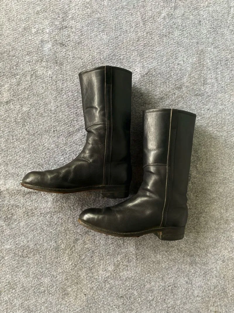 SEPATU COWBOYS BOOT LEATHER BLACK HIGH photo 1