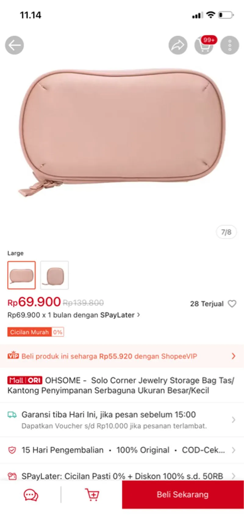 Oh Some Solo Corner Jewelry Storage Bag Tas Perhiasan photo 1