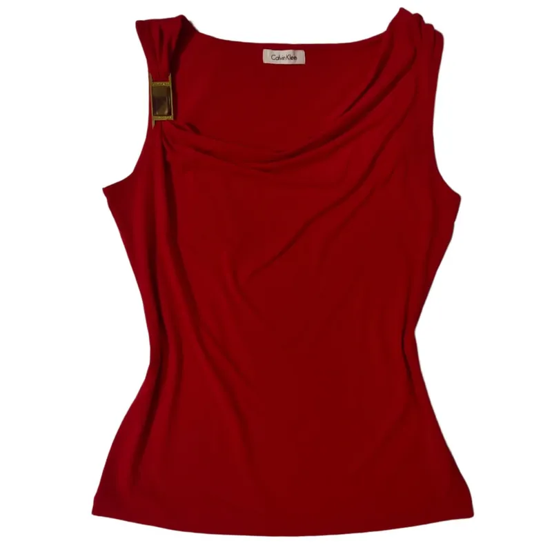 Calvin Klein Blouse Wanita red photo 1