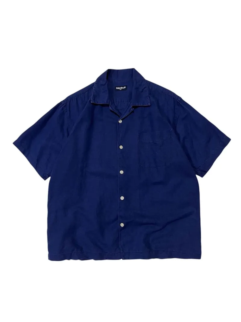 KEMEJA OPEN COLLAR UNIQLO LINEN photo 1