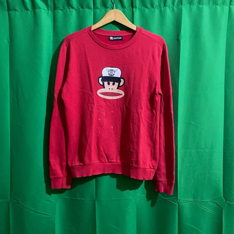 Crewneck Paul Frank - Size S - Sweater Sweatshirts merah photo 1