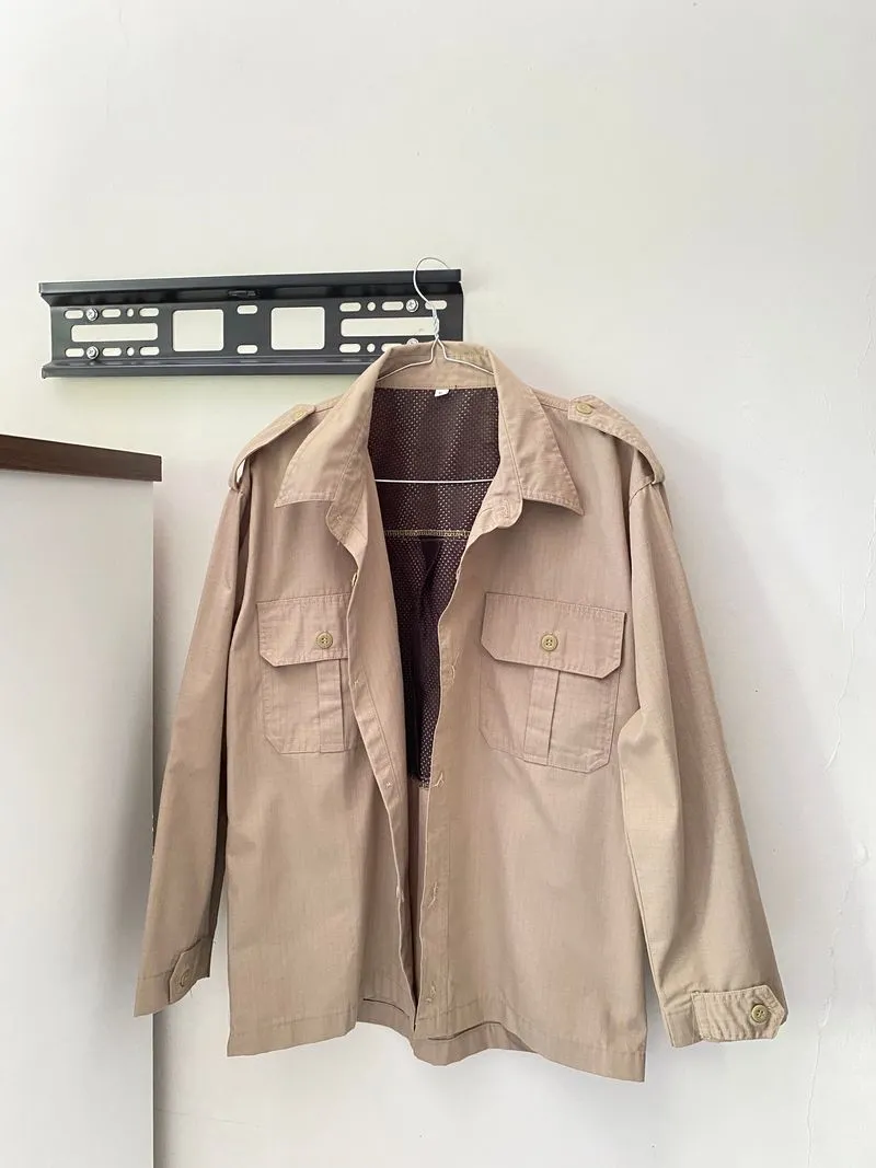 Casual Track jacket Pria tan photo 1