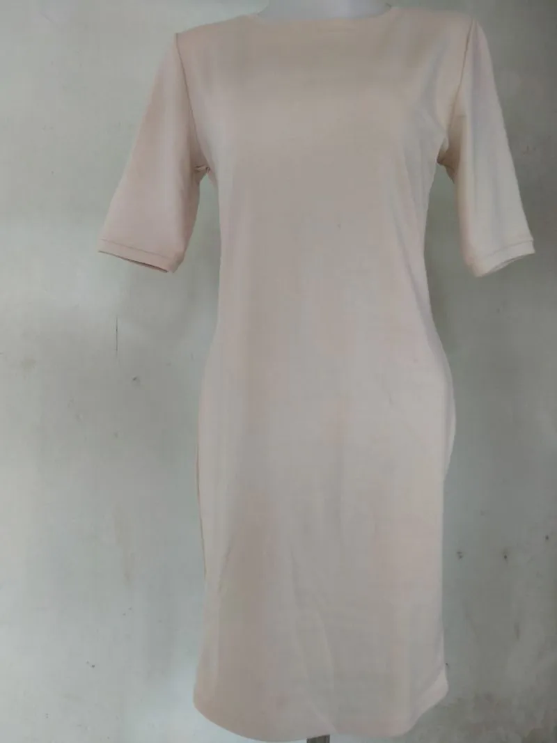 Dress Cream | Mini dress coklat susu | Dress polos photo 1
