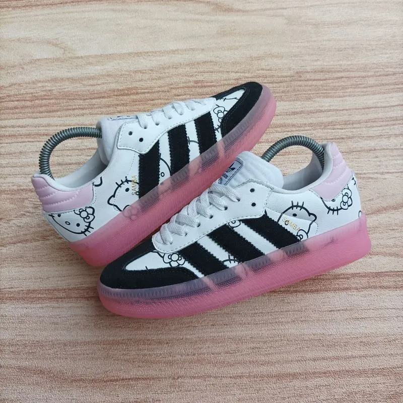 Adidas Indie Casual Sneakers Wanita white pink black photo 1