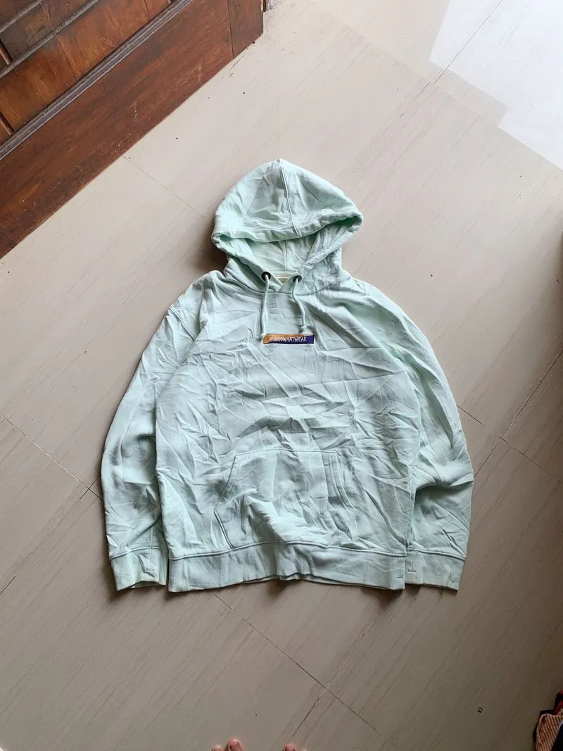 WHO.A.U Minimalist Sweatshirt Pria green photo 1