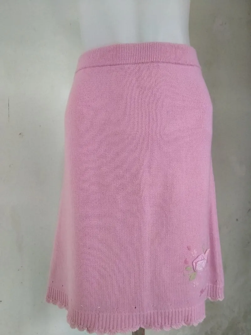 Rok mini pink| Rok mini knit| Rok panjang hitam motif photo 1