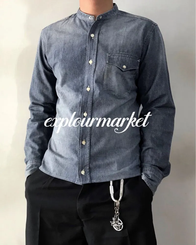 DENIM SHANGHAI SHIRT BOXY SINGLE POCKET AUTHENTIC photo 1