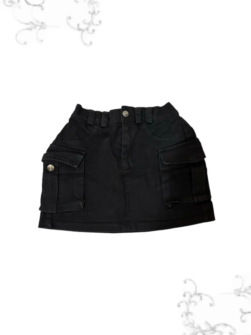 Black Grey Cargo Skirt 🖤 photo 1