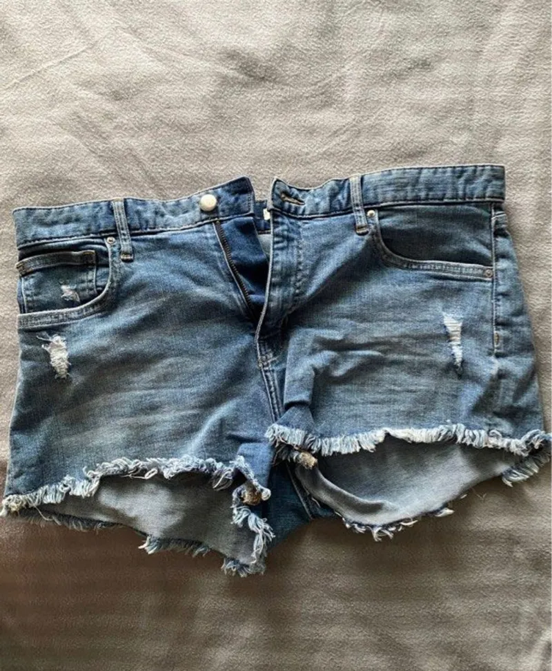 H&M Streetwear Casual Short Wanita blue photo 1
