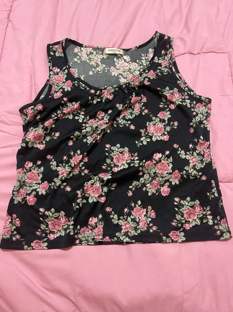 Floral Tanktop Maple photo 1