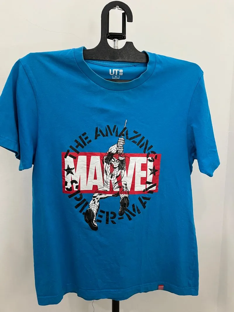 Uniqlo Casual T-shirt Pria blue photo 1