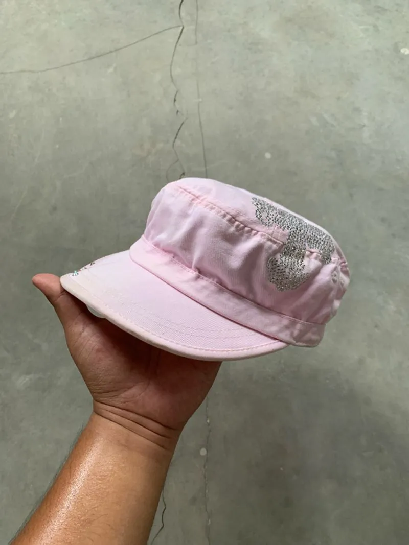 Rhinestone Military Distressed Cap photo 1