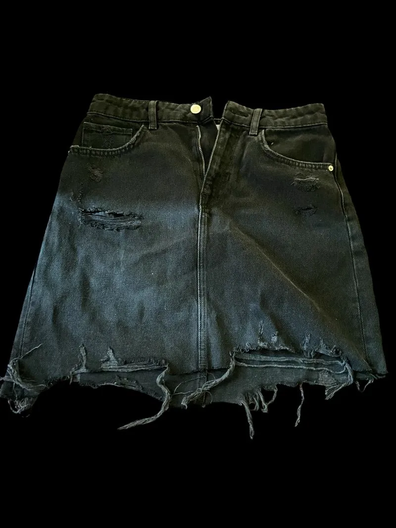 Bershka Luxury Casual Mini skirt Wanita black photo 1
