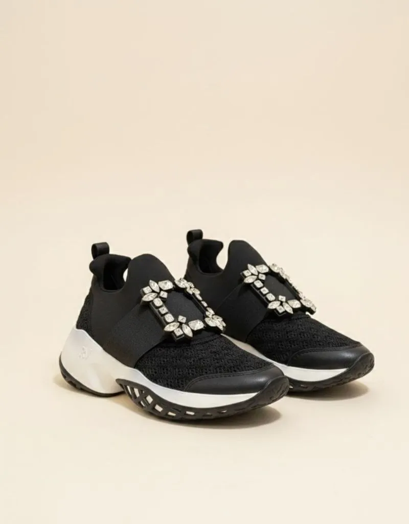 Roger Vivier Viv Run Strass Buckle Sneakers Original photo 1