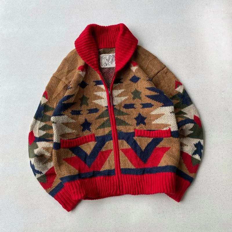 VTG KNIT SWEATER FULLZIPPER photo 1