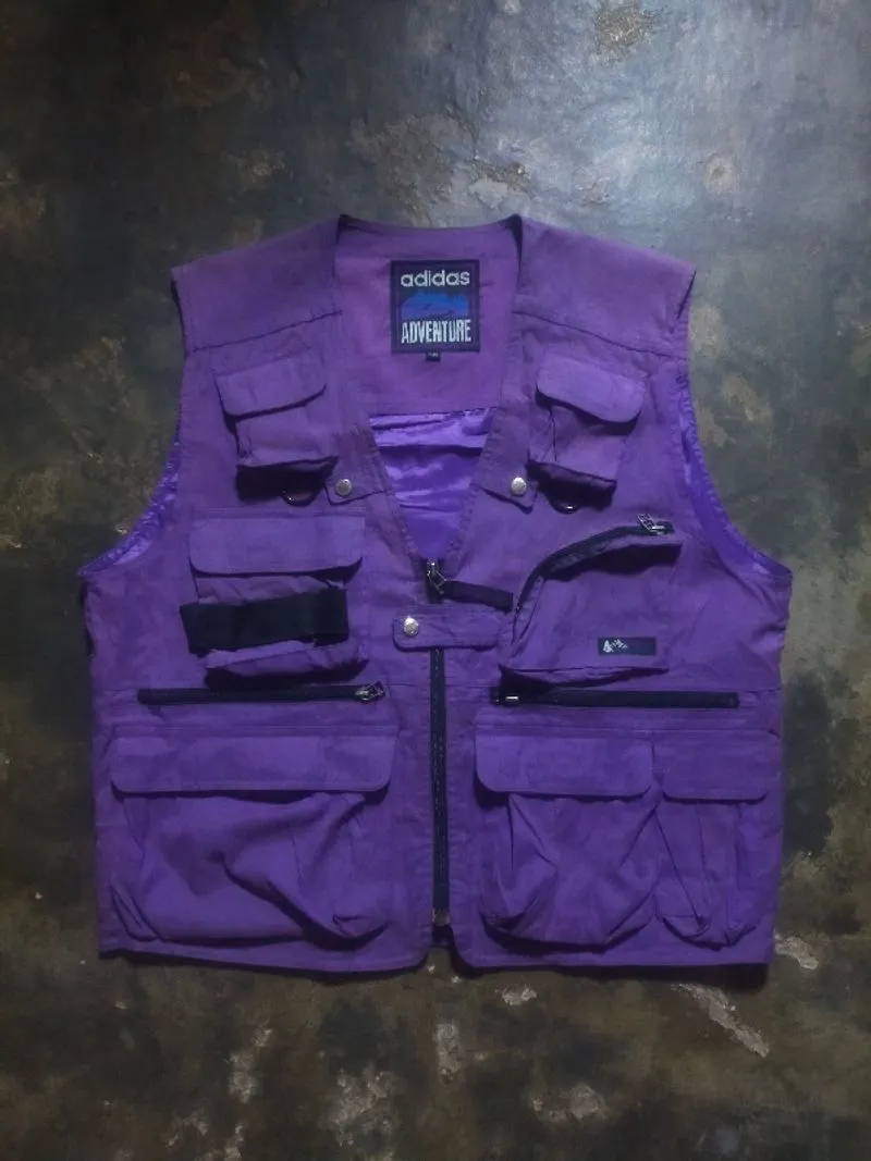 Vintage Adidas Adventure Untility Canvas Vest Jacket photo 1