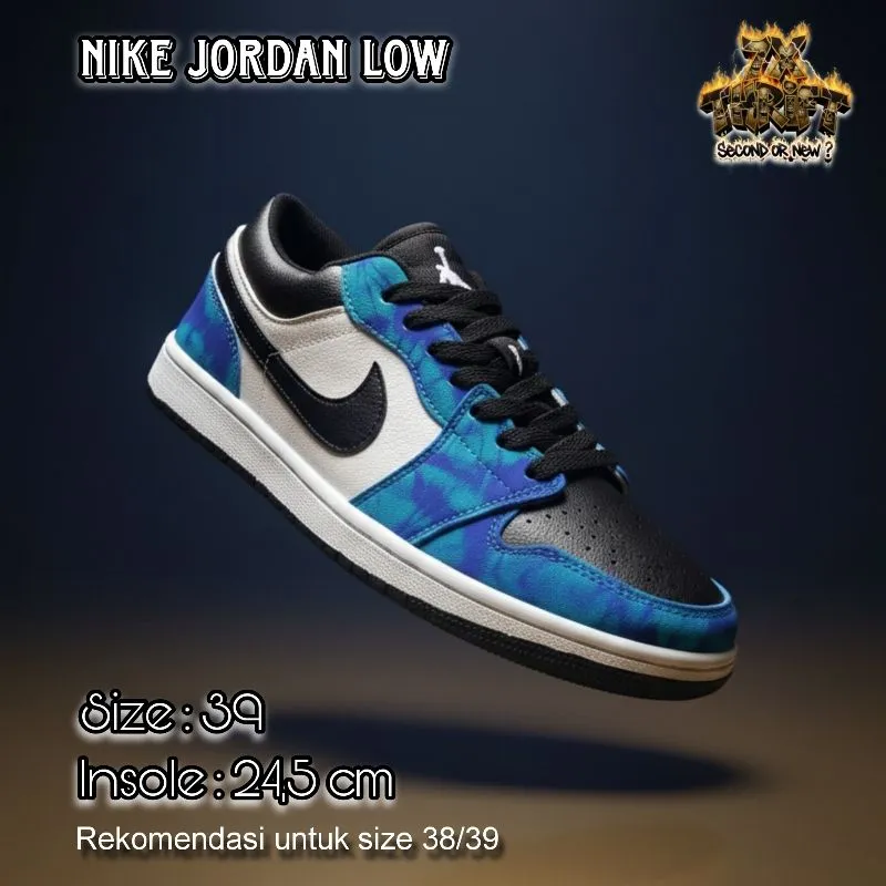 SEPATU SNEAKERS PRIA/WANITA AIR JORDAN LOW 1 TYE DYE photo 1
