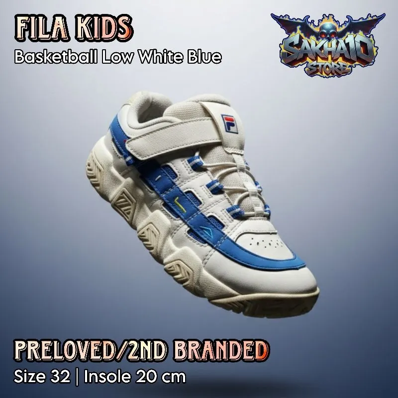SEPATU ANAK COWO/CEWE RUNNING/BASKET FILA BLUE WHITE photo 1