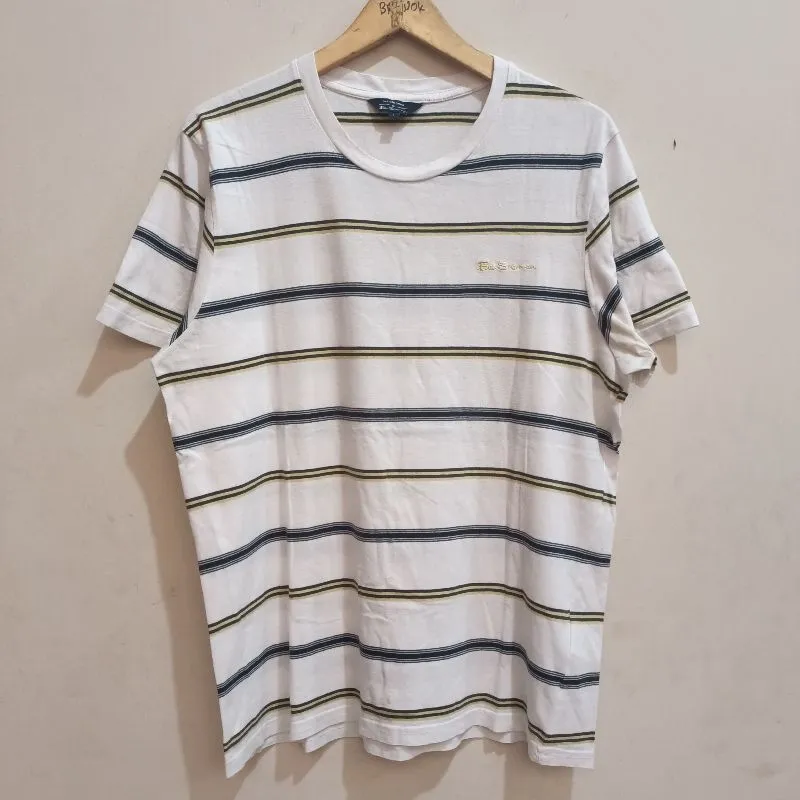 ben sherman white stripe t-shirt photo 1