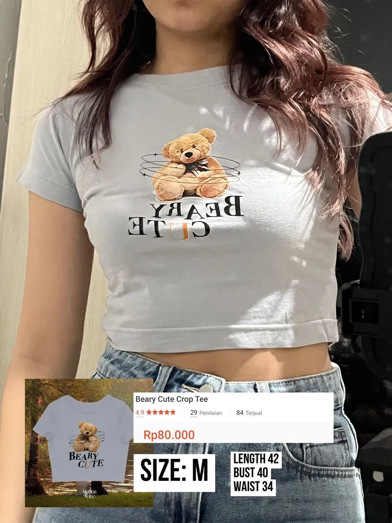 Crop top Wanita blue photo 1