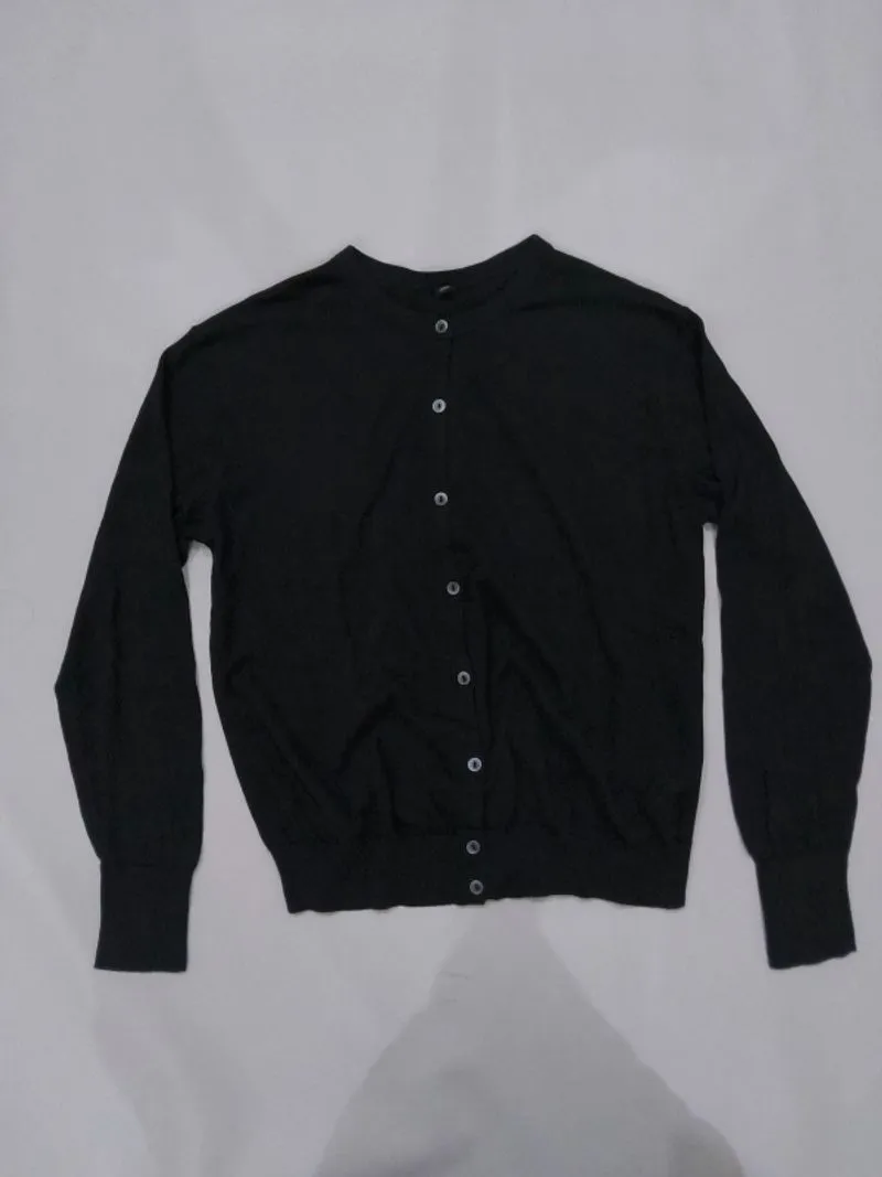 Uniqlo basic cardigan black photo 1
