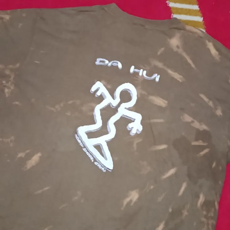 Vintage Da Hui Surfing Embroidered Tie Dye Kaos T Shirt photo 1