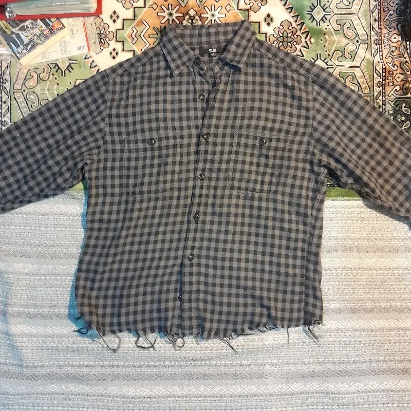 Uniqlo Ripped Flannel photo 1