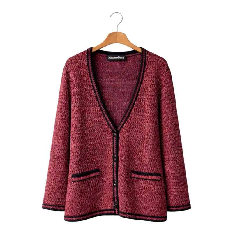 (Woman) Cardigan Shiny Massimo Dutti New Condition photo 1