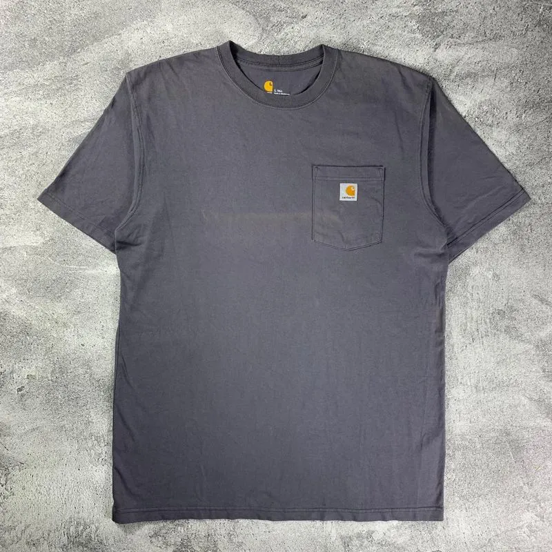 Carhartt Vintage Casual T-shirt Pria gray photo 1
