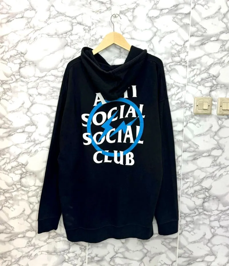 Hoodie anti sosial sosial club x fragment assc authentic photo 1