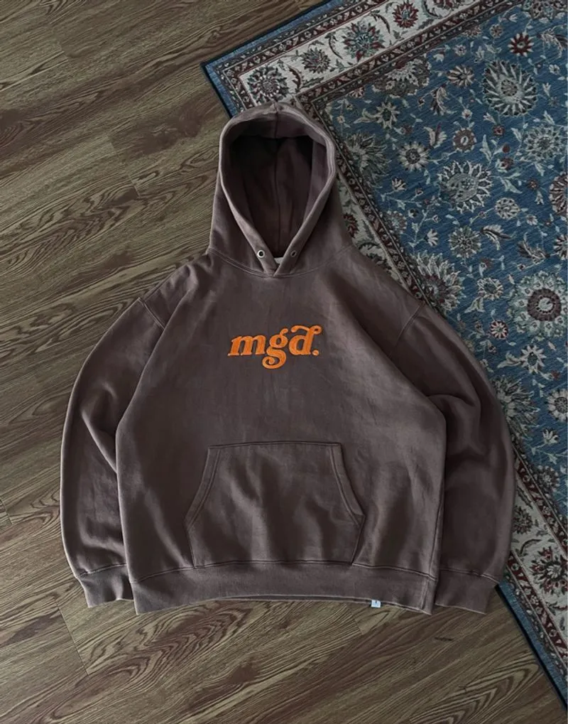 Hoodie Mahagrid Boxy Brown photo 1