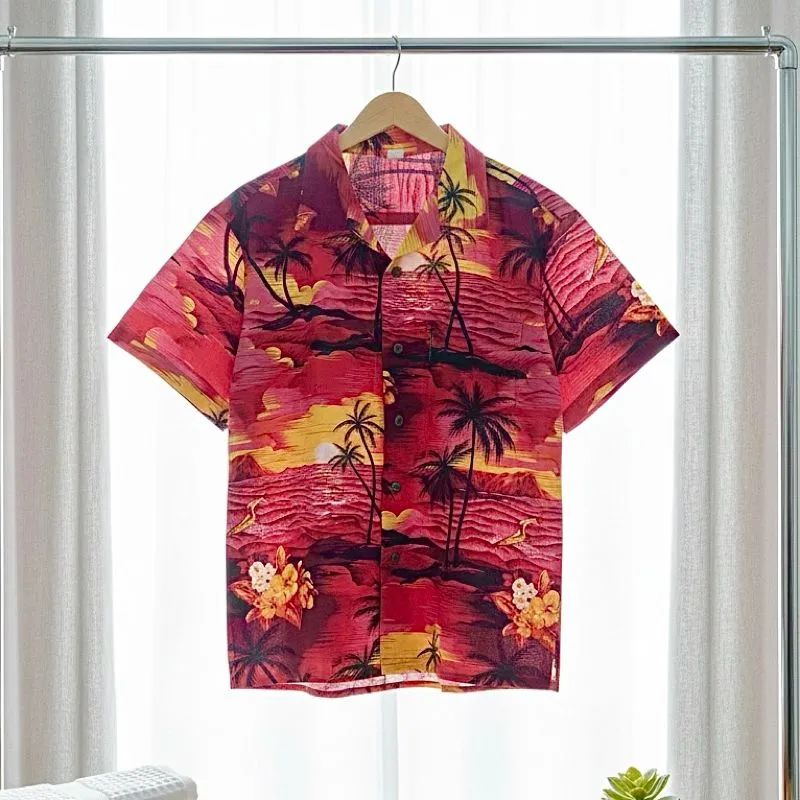 Kemeja Hawaiian by Palmwave Open Collar Motifs Summer photo 1