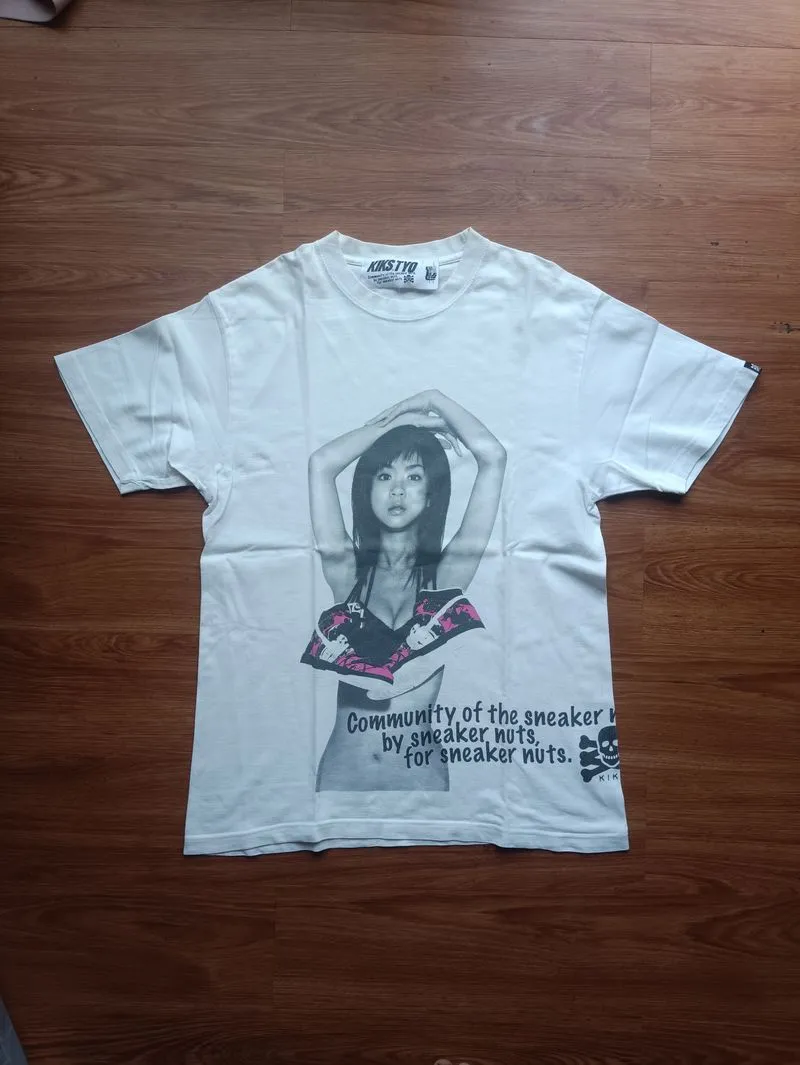 Streetwear Y2K T-shirt Pria white photo 1