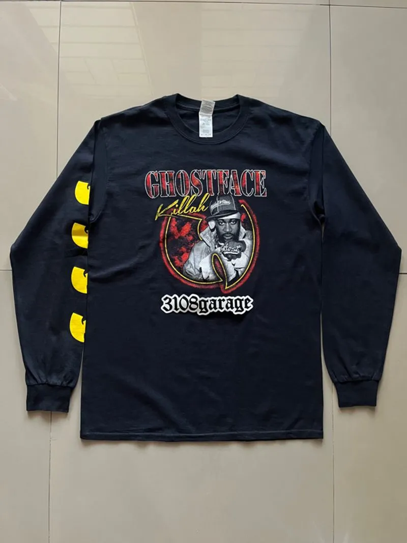 T-shirt tee Ghostface Killah Wu-Tang Clan longsleeve black s photo 1