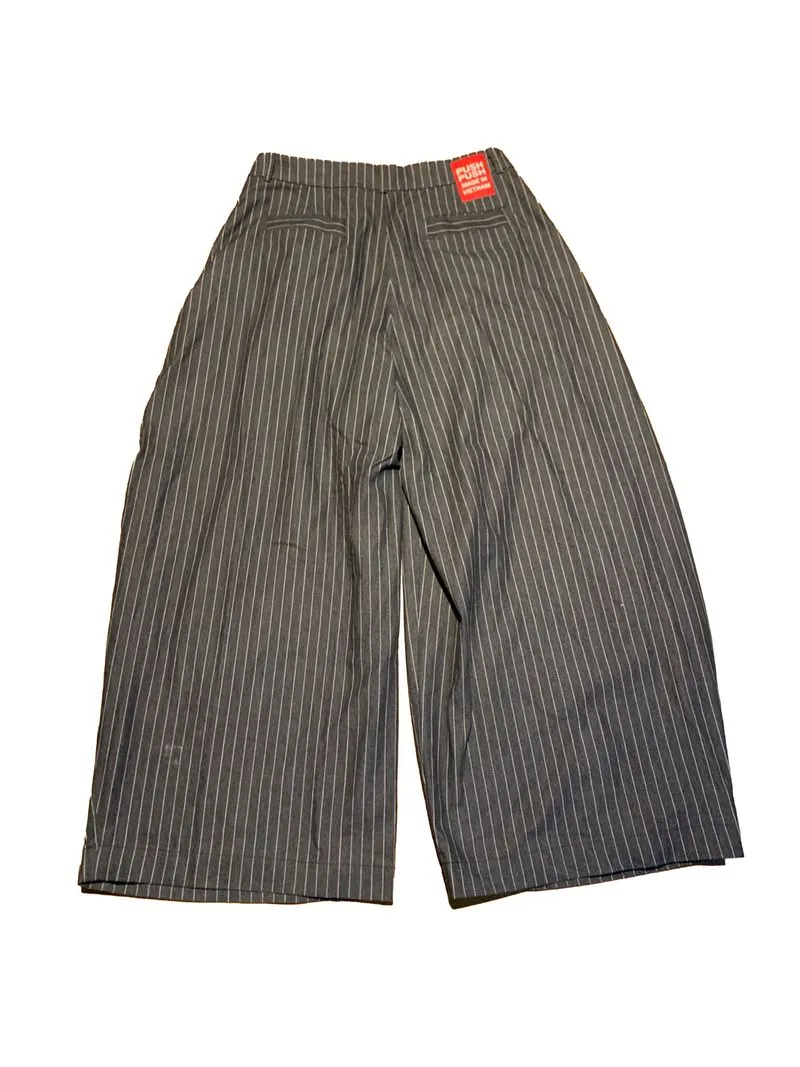 Push Push Striped Denim Baggy Pants photo 1