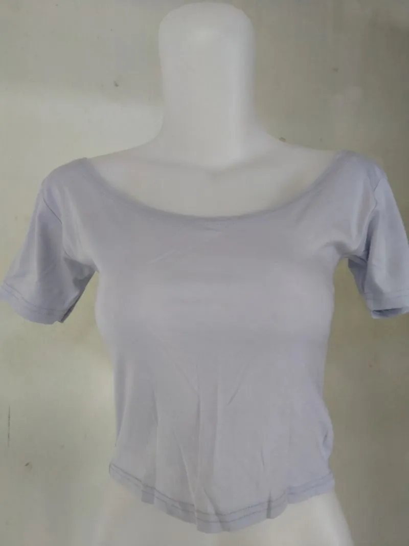 Croptop Sabrina | Croptop kerut | Croptop polos photo 1