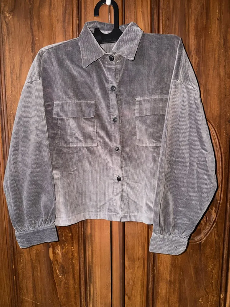 Jaket korduroi croptop retro photo 1