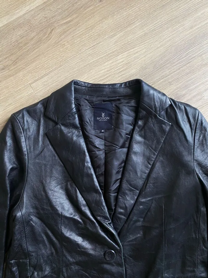 NOTON JAS BLAZER  LEATHER | BLAZER | OUTER photo 1