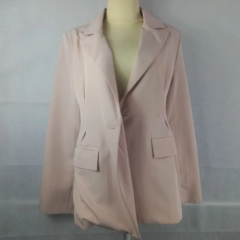 K Daba - Blazer Plain Pink Cream Color photo 1