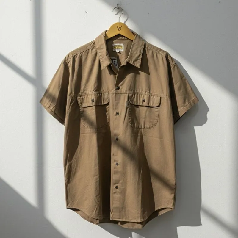 Vintage CAMEL THROPHY Brown Double Pocket Workshirt photo 1